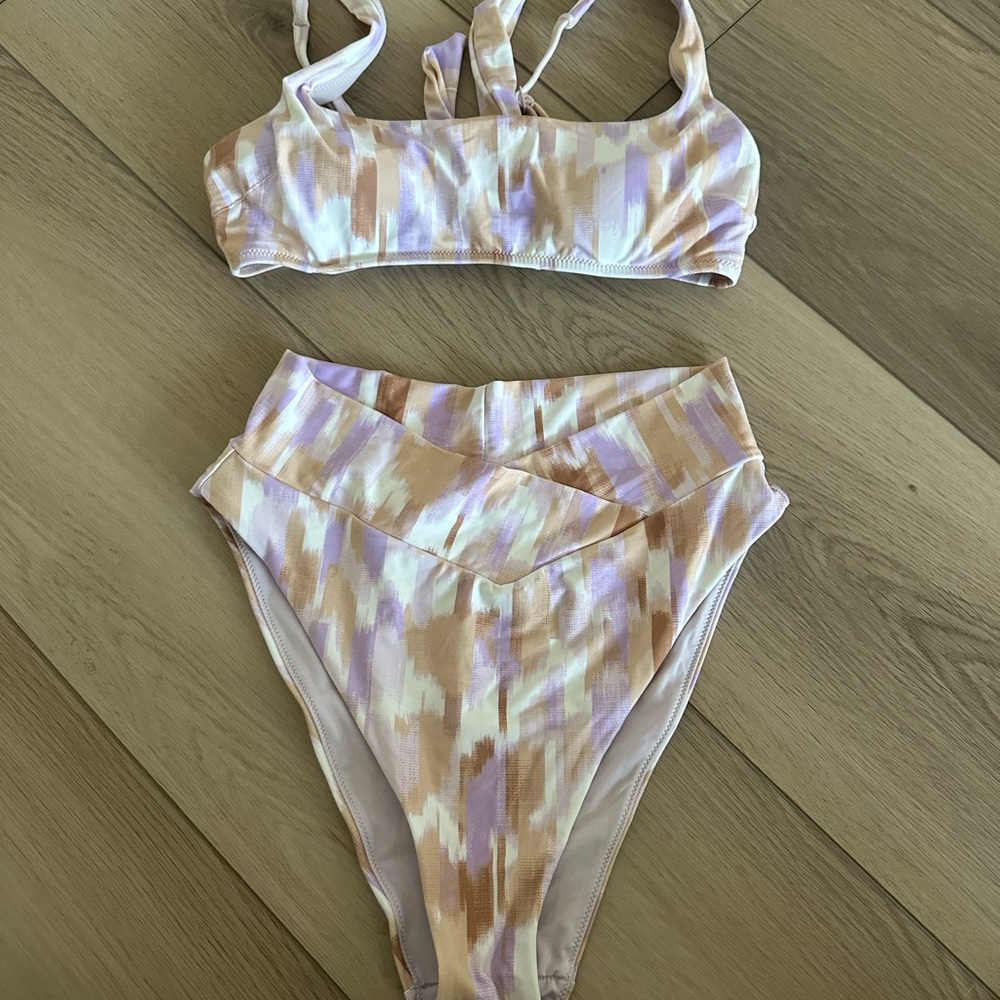 Aerie Pastel Patterned Bikini Set